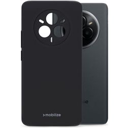 Mobilize Rubber Gelly Realme 14 Pro Hülle Flexibles TPU Backcover - Schwarz