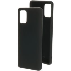 Mobiparts Samsung Galaxy A71 Silikon Hülle Backcover - Schwarz