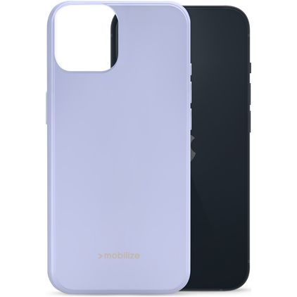 Mobilize Rubber Gelly iPhone 14 Hülle Flexibles TPU Backcover - Pastel Purple