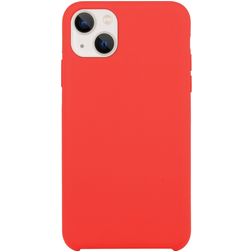 Mobigear Rubber Touch iPhone 15 Plus Silikon Hülle Backcover - Rot