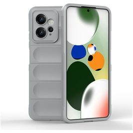 Mobigear Bumpy Xiaomi Redmi Note 12 Hülle Flexibles TPU Backcover - Grau