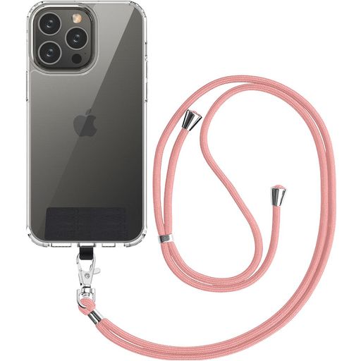 Mobigear Nylon Lanyard Universal-Handykette einstellbar - Roségold