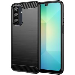 Mobigear Brushed Slim Samsung Galaxy A26 Hülle Flexibles TPU Backcover - Schwarz
