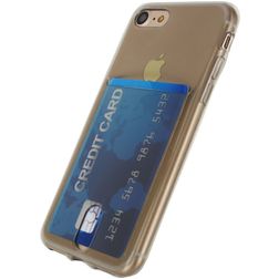 Xccess Card Case iPhone 7 Hülle Flexibles TPU Backcover - Grau