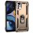 Mobigear Armor Ring Motorola Moto G22 Hülle Hardcase Backcover Stoßfest mit Ringhalter - Gold