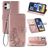 Mobigear Book Cover Leaf Clover Rose Gold Apple iPhone 12/12 Pro