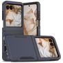 Mobigear Heavy Armor Motorola Razr 50 Hülle Hardcase Backcover Stoßfest - Dunkelblau