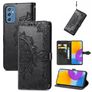 Mobigear Mandala Samsung Galaxy M52 Hülle Klapphülle Geldbörse - Schwarz