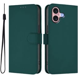 Mobigear Urban Wallet iPhone 16 Hülle Klapphülle Geldbörse - Grün