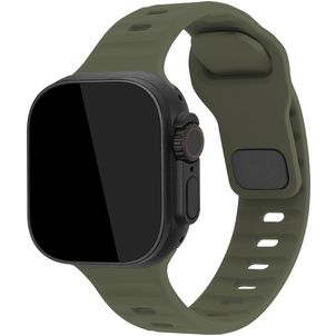 Mobilize Sports Silikon Apple Watch Armband Drückerschließe - 49/46/45/44 mm - Grün