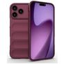 Mobigear Bumpy iPhone 18 Pro Max Hülle Flexibles TPU Backcover - Wine Red
