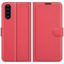 Mobigear Classic Sony Xperia 10 III Klapphülle Portemonnaie - Rot