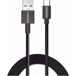Mobilize USB-A auf USB-C Kabel 1 Meter - Schwarz