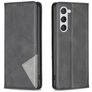 Mobigear Rhombus Slim Samsung Galaxy S25 Hülle Klapphülle - Schwarz