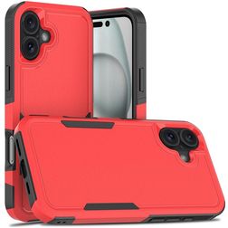 Mobigear Heavy Armor iPhone 16 Plus Hülle Hardcase Backcover Stoßfest - Rot