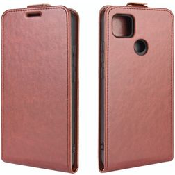 Mobigear Xiaomi Redmi 9C Hülle Flipcase - Braun