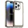 Mobigear Crystal iPhone 15 Pro Max Hardcase Backcover - Transparent / Grau