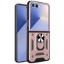 Mobigear Armor Ring Samsung Galaxy Z Flip 7 Hülle Hardcase Backcover Stoßfest mit Ringhalter - Roségold