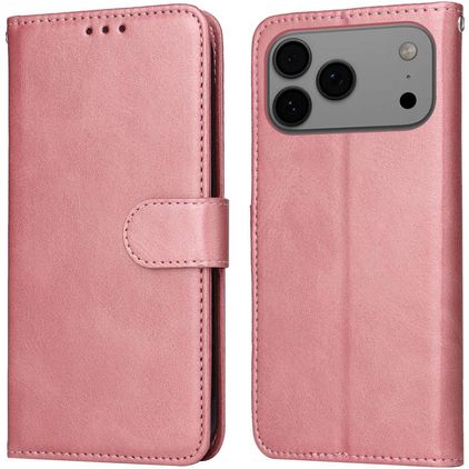 Mobigear Wallet iPhone 17 Pro Max Klapphülle Portemonnaie - Roségold