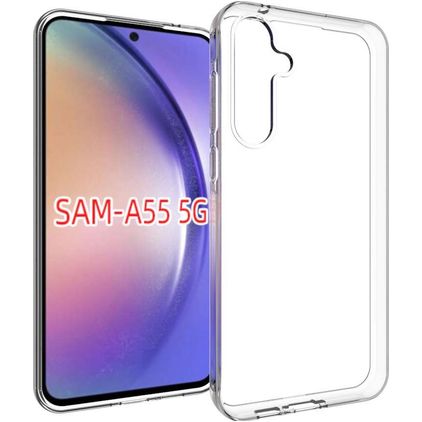 Mobigear Basics Transparent Samsung Galaxy A55 TPU (flexibel) Backcover - Transparent