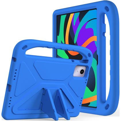 Mobigear AeroArmor Lenovo Tab P12 Tablet Hülle für Kinder mit Tragegriff + Stifthalter - Blau
