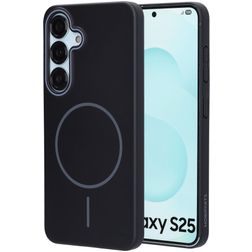 Mobiparts Slim Line Samsung Galaxy S25 MagSafe Hardcase Backcover - Onyx Black