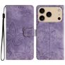 Mobigear Butterfly iPhone 17 Pro Hülle Klapphülle Geldbörse - Lila