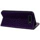 Mobigear Croco Glitter Samsung Galaxy S10 Plus Hülle Klapphülle Geldbörse - Lila