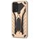 Mobigear Armor Stand Samsung Galaxy A03s Hülle Hardcase Backcover Stoßfest mit Ständer - Gold