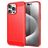Mobigear Brushed Slim iPhone 16 Pro Max Hülle Flexibles TPU Backcover - Rot