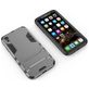 Mobigear Armor Stand iPhone XR Hülle Hardcase Backcover Stoßfest mit Ständer - Grau