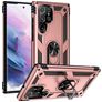 Mobigear Armor Ring Samsung Galaxy S23 Ultra Hülle Hardcase Backcover Stoßfest mit Ringhalter - Roségold
