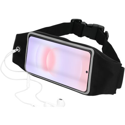 Mobiparts Comfort Fit Belt Handyhalterung Joggen Samsung Galaxy A37 Sporthülle Neopren Gürtel - Schwarz