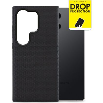 My Style Tough Samsung Galaxy S25 Ultra Hülle Hardcase Backcover Stoßfest - Transparent / Schwarz