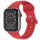 Mobigear Sport Dual Silikon Apple Watch Armband Pin-and-Tuck-Verschluss - 49/46/45/44 mm - Dunkelrot