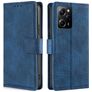 Mobigear Croco POCO X5 Pro Hülle Klapphülle Geldbörse - Blau