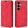 Mobigear Retro Slim Samsung Galaxy S26 Hülle Klapphülle Geldbörse - Rot