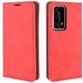 Mobigear Retro Slim Huawei P40 Pro Plus Hülle Klapphülle Geldbörse - Rot