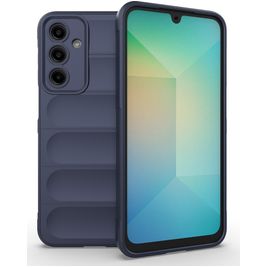 Mobigear Bumpy Samsung Galaxy A16 Hülle Flexibles TPU Backcover - Dunkelblau