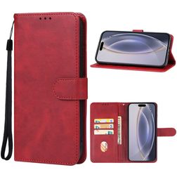 Mobigear Wallet iPhone 16 Pro Hülle Klapphülle Geldbörse - Rot