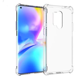 Mobigear Cushion Durchsichtig OnePlus 8 Pro Hülle Flexibles TPU Backcover Stoßfest - Transparent