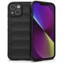Mobigear Bumpy iPhone 14 Hülle Flexibles TPU Backcover - Schwarz