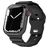 Mobigear Sport Armor Silikon Apple Watch Armband Drückerschließe - 49/46/45/44 mm - Schwarz