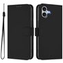 Mobigear Urban Wallet iPhone 16 Plus Hülle Klapphülle Geldbörse - Schwarz