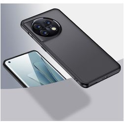 Mobigear Crystal OnePlus 11 Hülle Hardcase Backcover Stoßfest - Schwarz