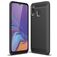 Mobigear Brushed Slim Samsung Galaxy A40 Hülle Flexibles TPU Backcover - Schwarz