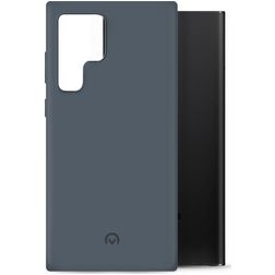 Mobilize Rubber Gelly Samsung Galaxy S22 Ultra Hülle Flexibles TPU Backcover - Matt Blue