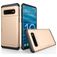 Mobigear Card Samsung Galaxy S10 Plus Hülle Hardcase Backcover Stoßfest mit Kartenhalter - Roségold