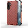 Mobigear Honeycomb Samsung Galaxy S24 Hülle Hardcase Backcover Stoßfest - Rot