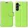 Mobigear Classic Samsung Galaxy S25 FE Hülle Klapphülle Geldbörse - Grün